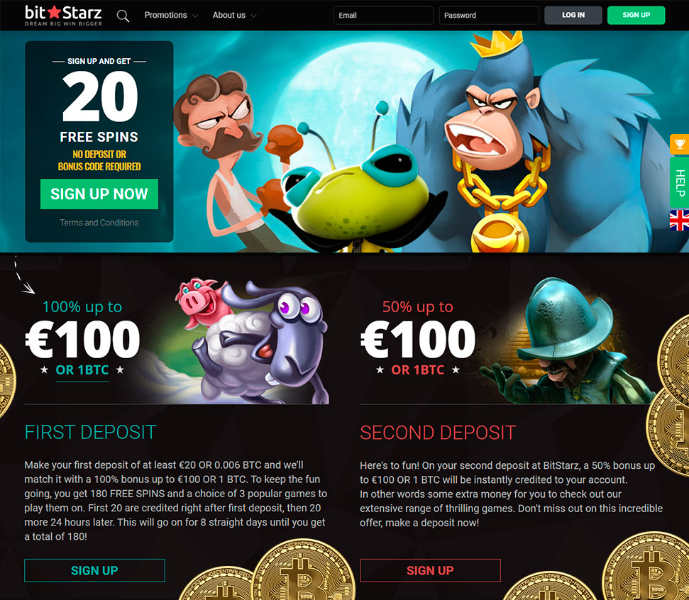 Bitcoin casino online no deposit bonus free
